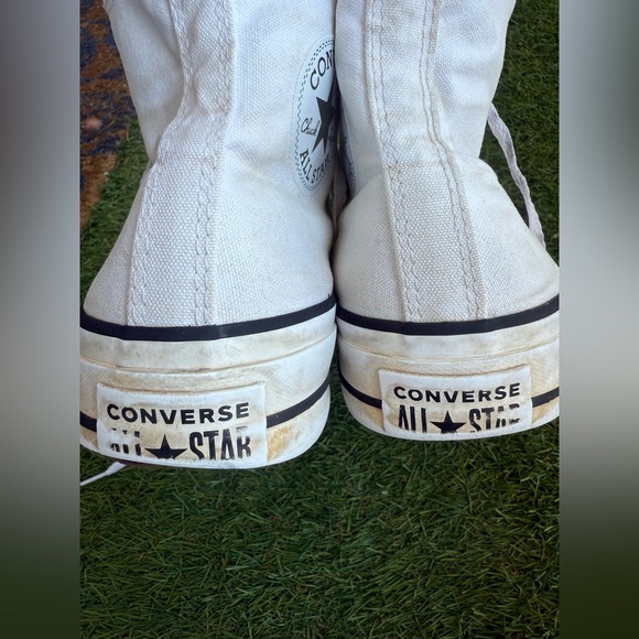 Converse Chuck Taylor Platform White High Top Sneakers | Women’s 8 / Men’s 6 - Picture 5 of 10